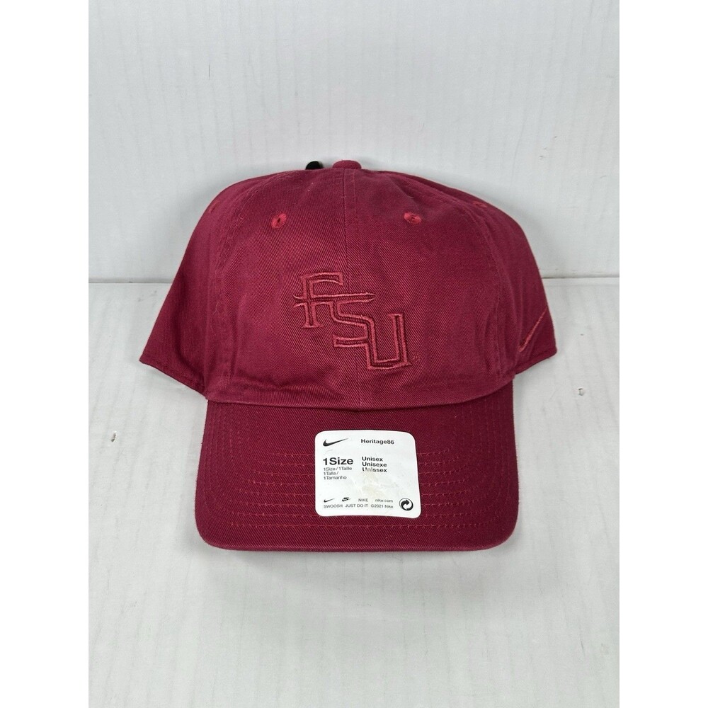 Nike Florida State Seminoles NCAA Campus Hat Cap FSU Adjustable Strapback NWT